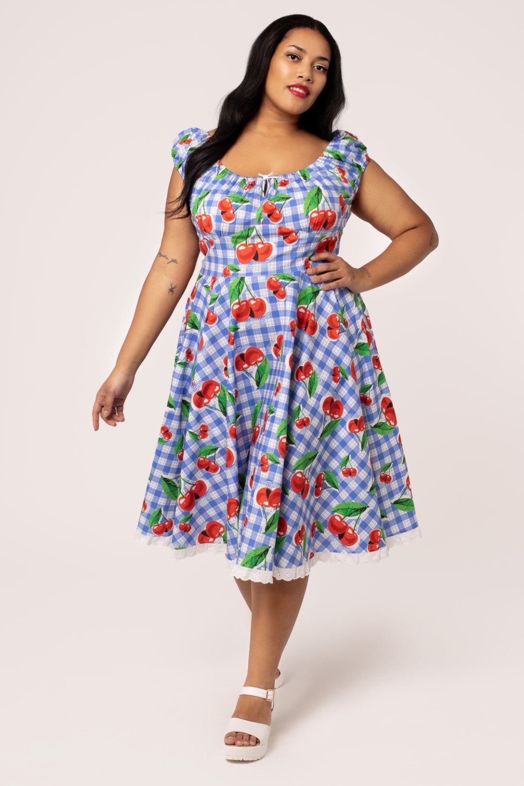 Pastel Picnic Checkered Dress (S-L)