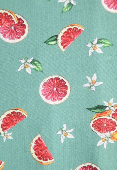 Janice Green Grapefruit Petal Sleeved Tea Dress – Dresses | Kitty Darling