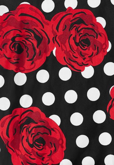 Darlene 50s Style Swing Dress in Rose Polka Dot – Swing Dresses | Kitty Darling