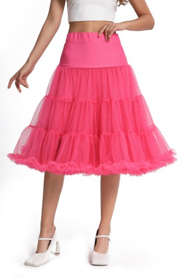Fluffy Petticoat in Hot Pink – Shop now at Kitty Darling