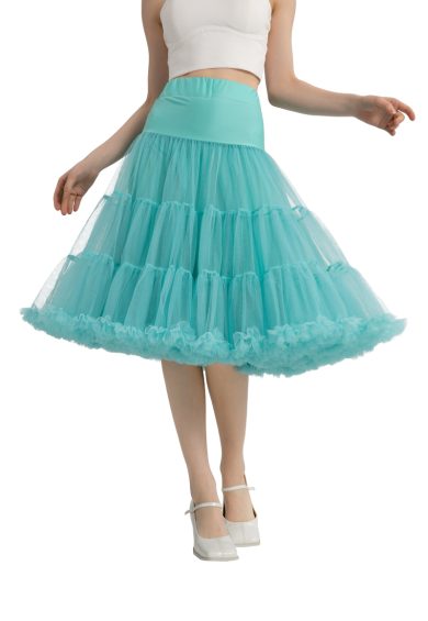 Fluffy Petticoat in Turquiose – Shop now at Kitty Darling