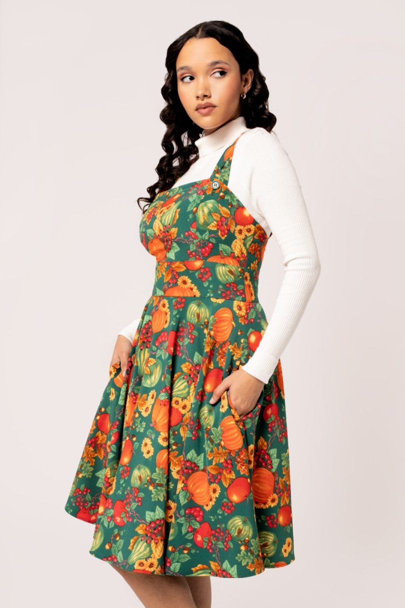 Autumn Pinafore Dress – Shop now at Kitty Darling