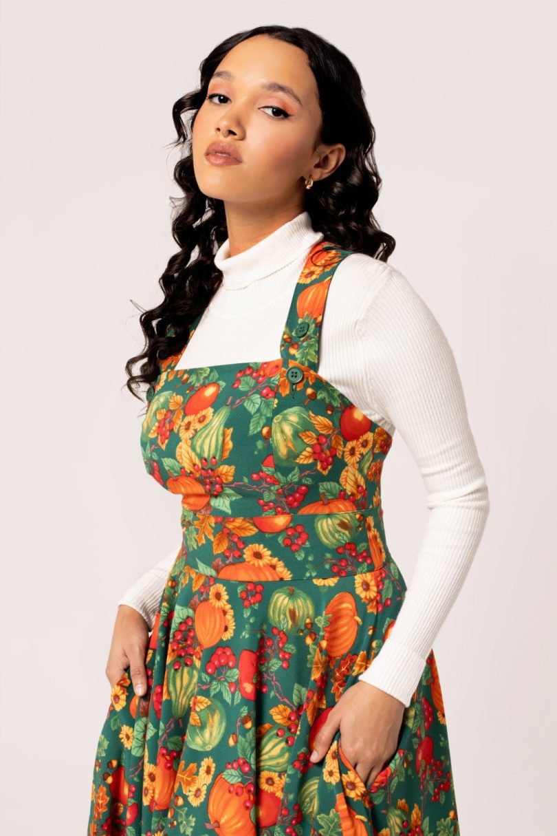 Autumn Pinafore Dress  Shop now at Kitty Darling