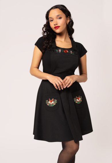 Basil Pinafore Dress – Shop now at Kitty Darling