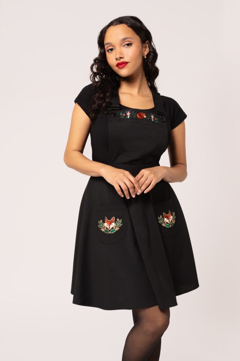 Basil Pinafore Dress – Shop now at Kitty Darling