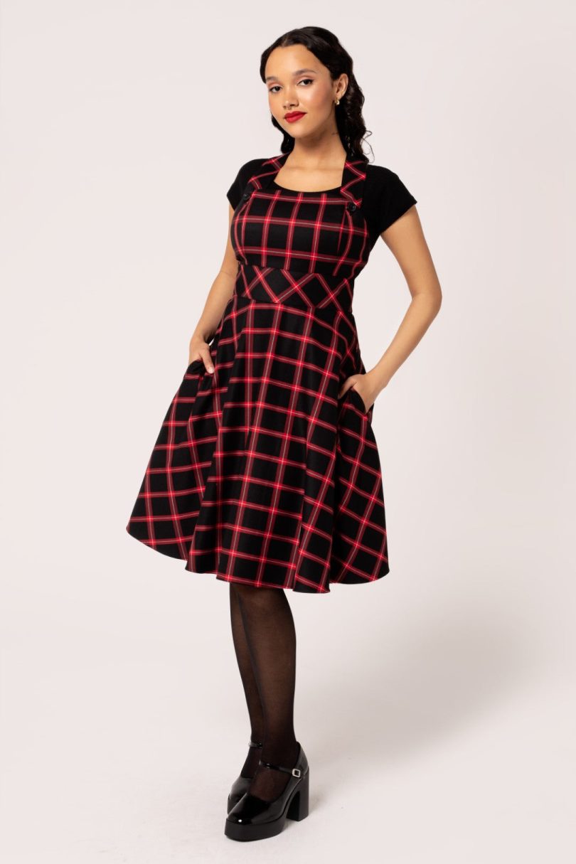 Janine Pinafore Dress – Shop now at Kitty Darling