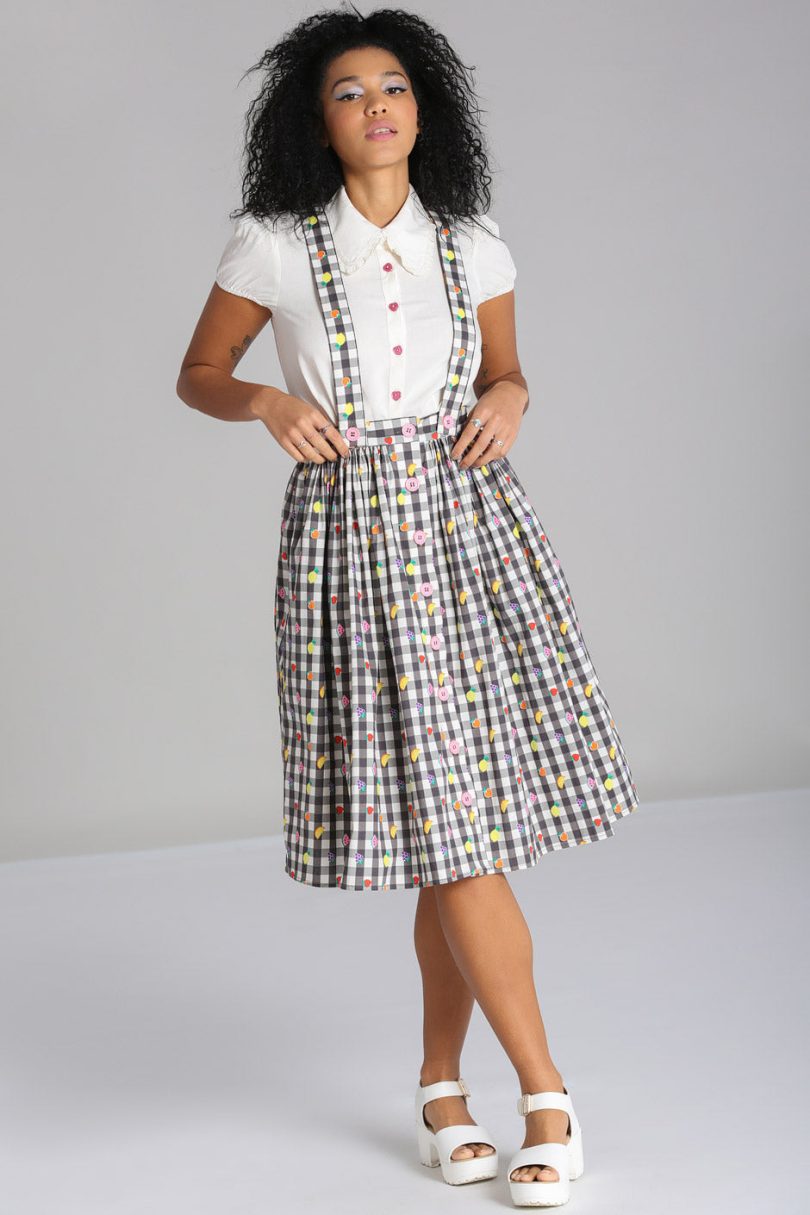 Fruitylou Pinafore Skirt – Shop now at Kitty Darling