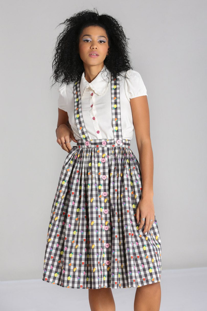Fruitylou Pinafore Skirt  Shop now at Kitty Darling