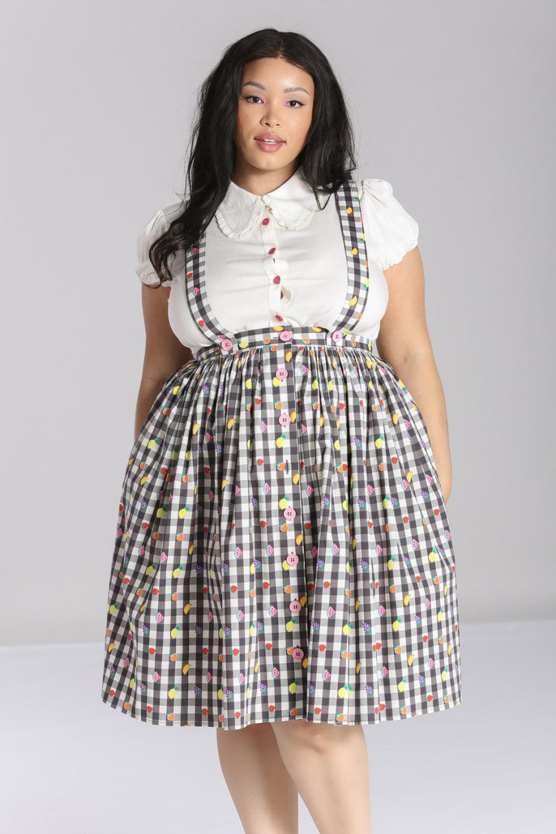 Fruitylou Pinafore Skirt  Shop now at Kitty Darling