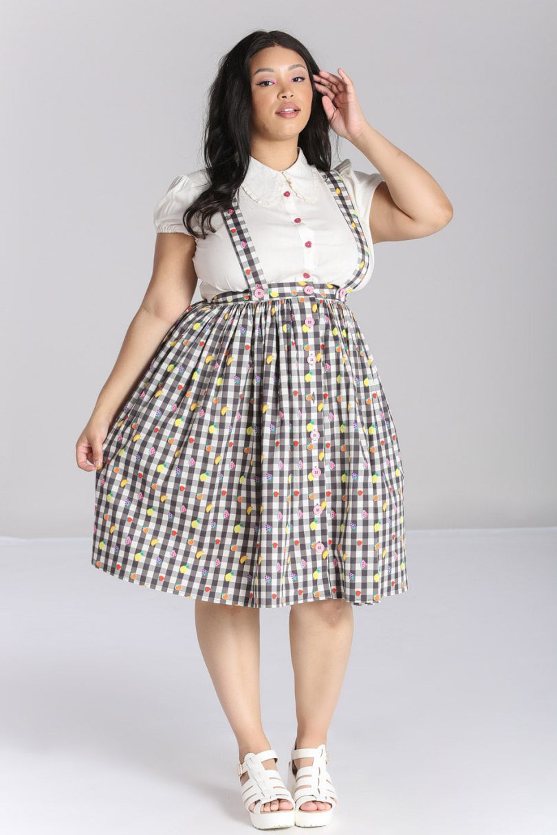 Fruitylou Pinafore Skirt  Shop now at Kitty Darling