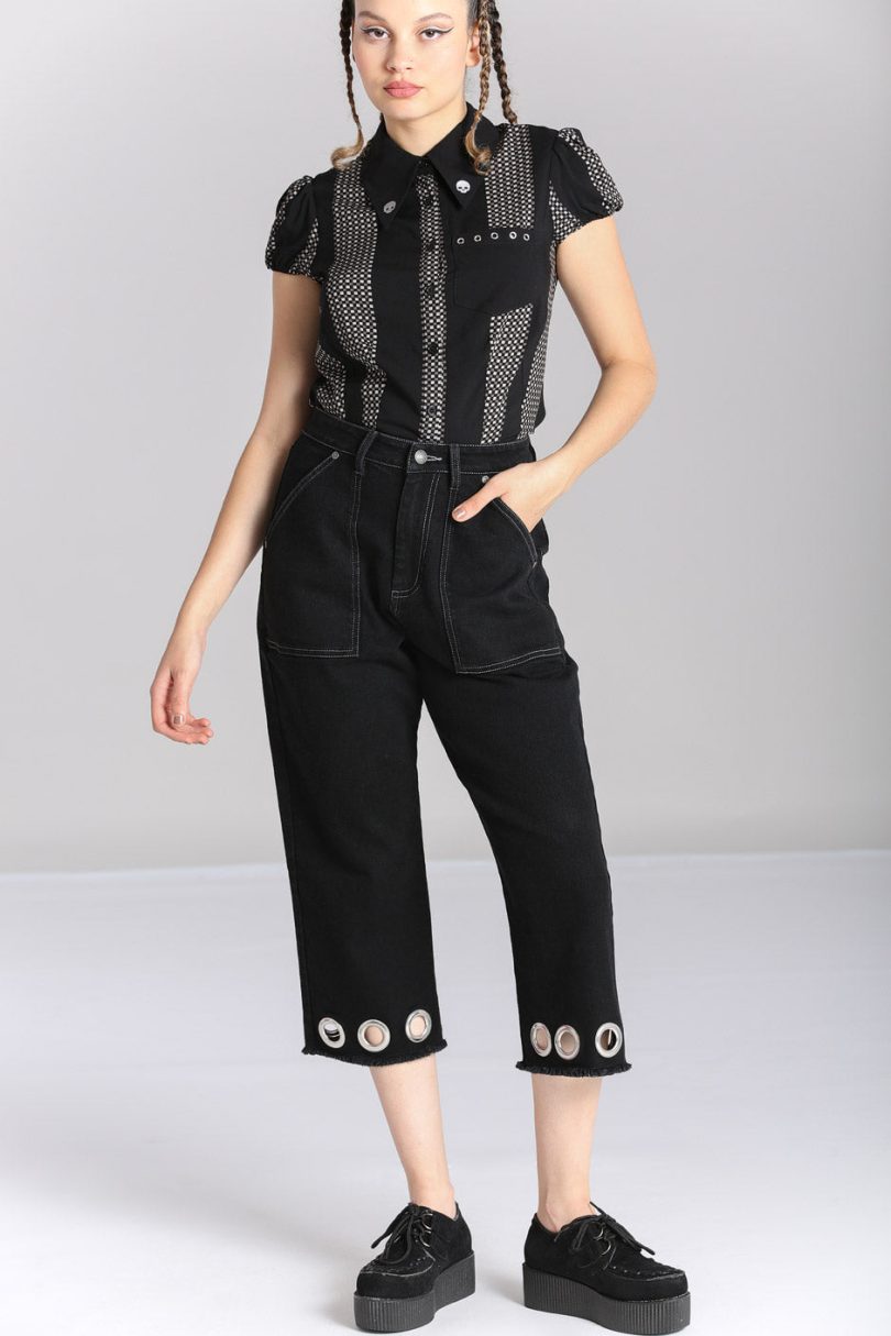 Destroya Cropped Jeans  Shop now at Kitty Darling