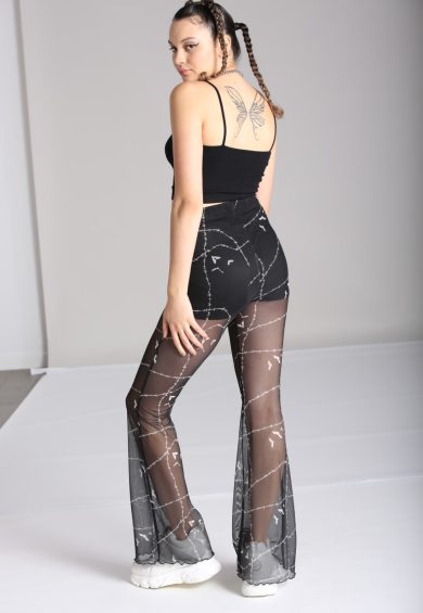 Stitches Mesh Trousers – Trousers | Kitty Darling