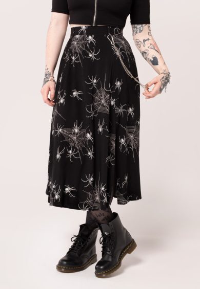 Grungy Spider Skirt – Skirt | Kitty Darling