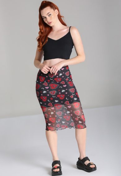 Kate Heart Mesh Skirt – Shop now at Kitty Darling
