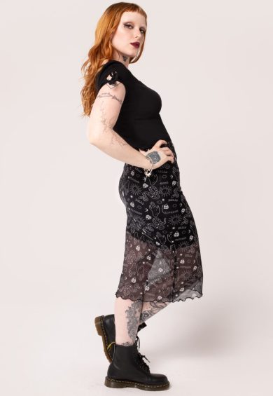 Hello Goodbye Mesh Skirt – Skirt | Kitty Darling
