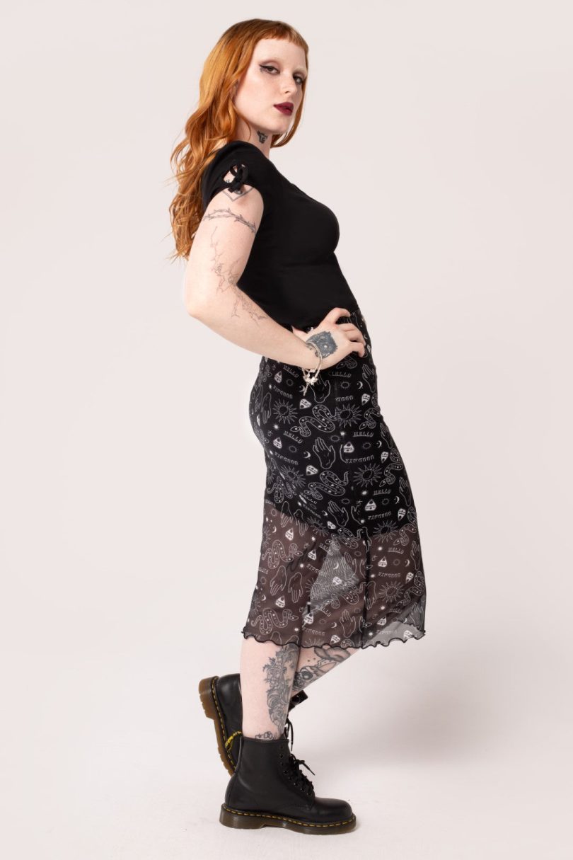 Hello Goodbye Mesh Skirt  Shop now at Kitty Darling