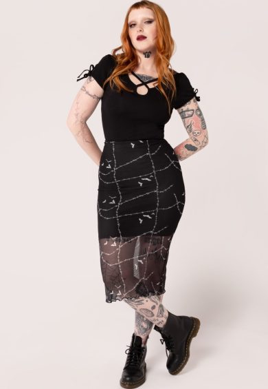 Stitches Mesh Skirt – Shop now at Kitty Darling
