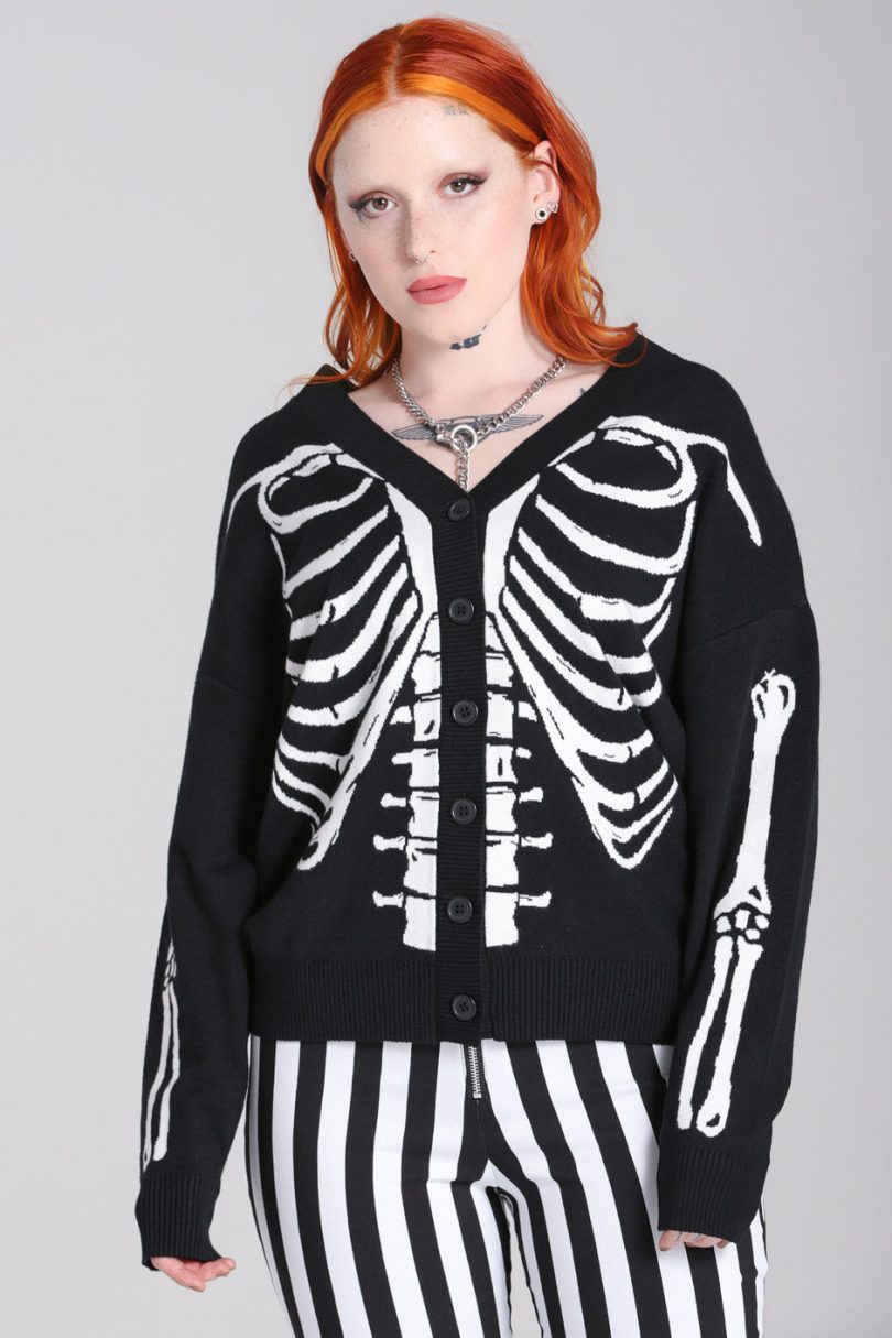 Skeleton Cardigan  Shop now at Kitty Darling
