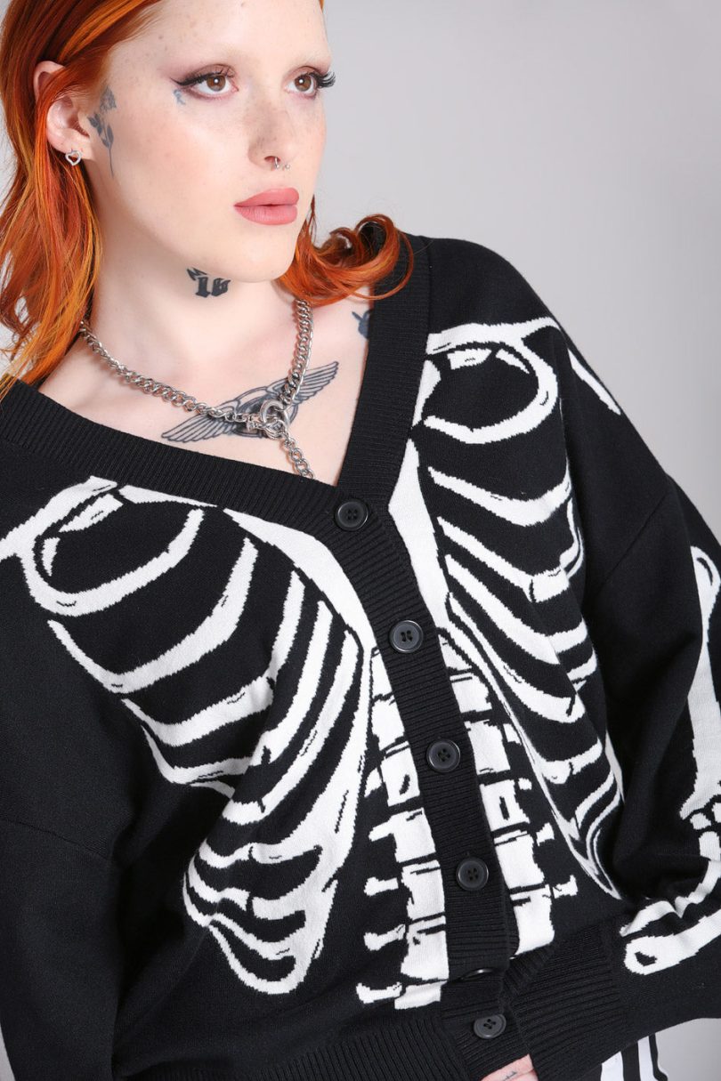 Skeleton Cardigan  Shop now at Kitty Darling