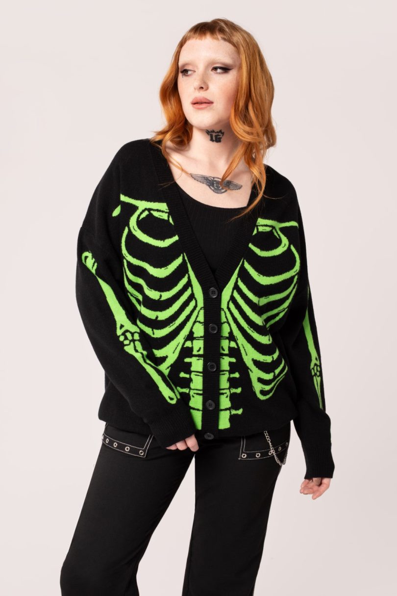 Skeleton Cardigan – Shop now at Kitty Darling