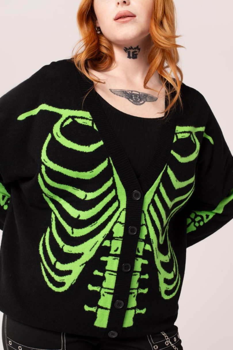 Skeleton Cardigan  Shop now at Kitty Darling