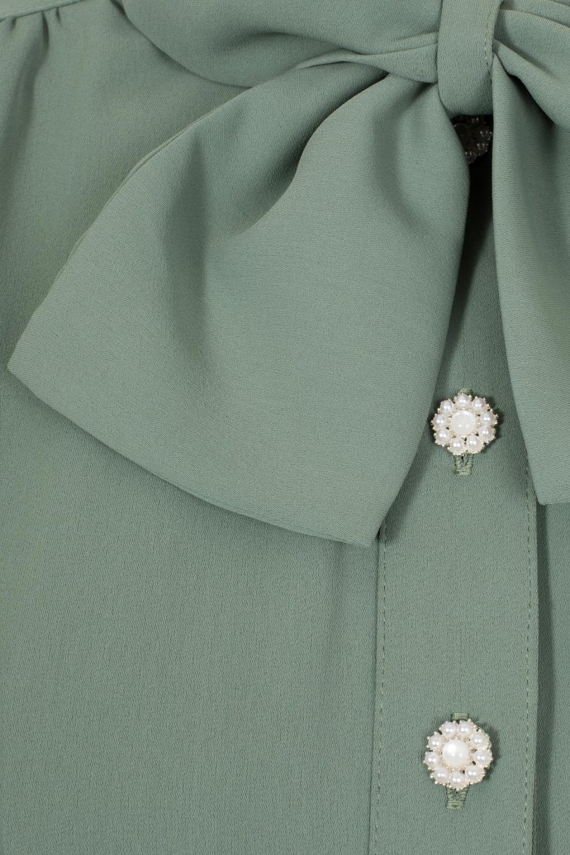 Mia Blouse Green  Shop now at Kitty Darling