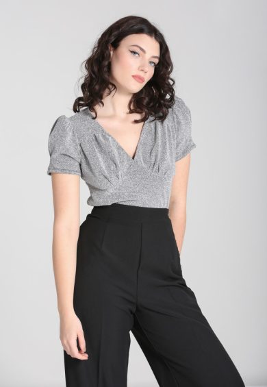 Loco-Motion Top Silver – Shop now at Kitty Darling
