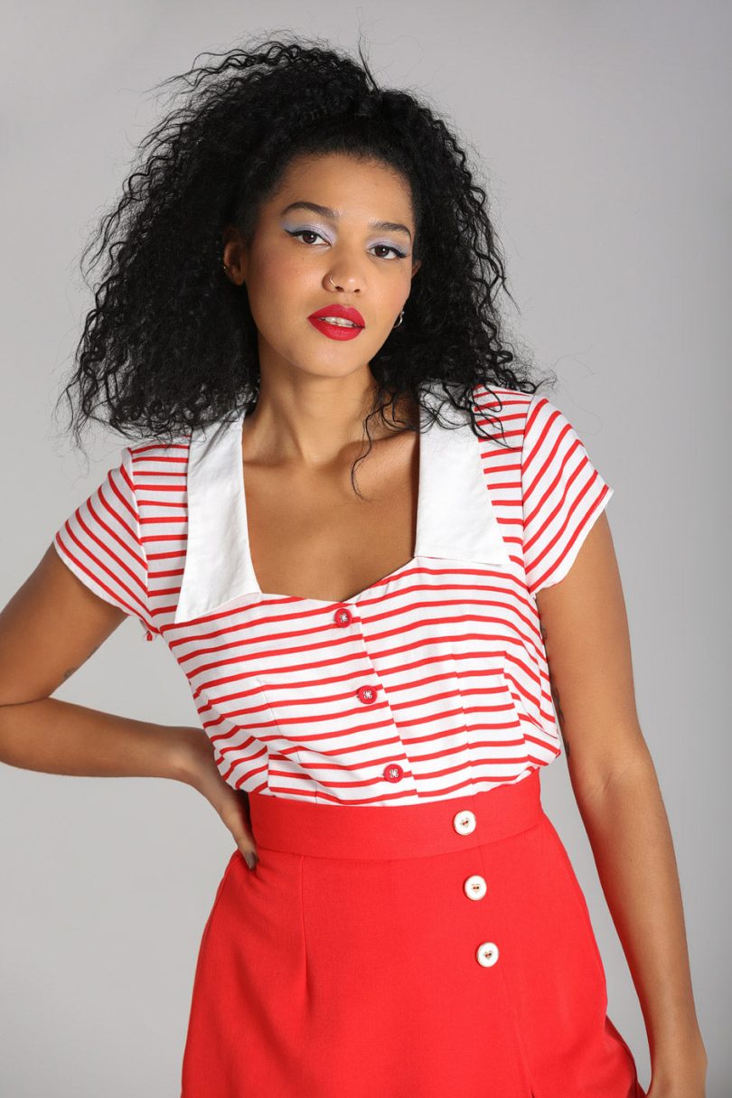 Ahoy Blouse – Shop now at Kitty Darling