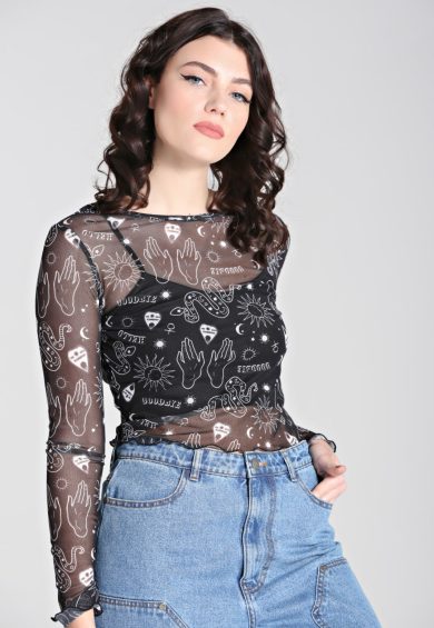 Hello Goodbye Mesh Top – Shop now at Kitty Darling