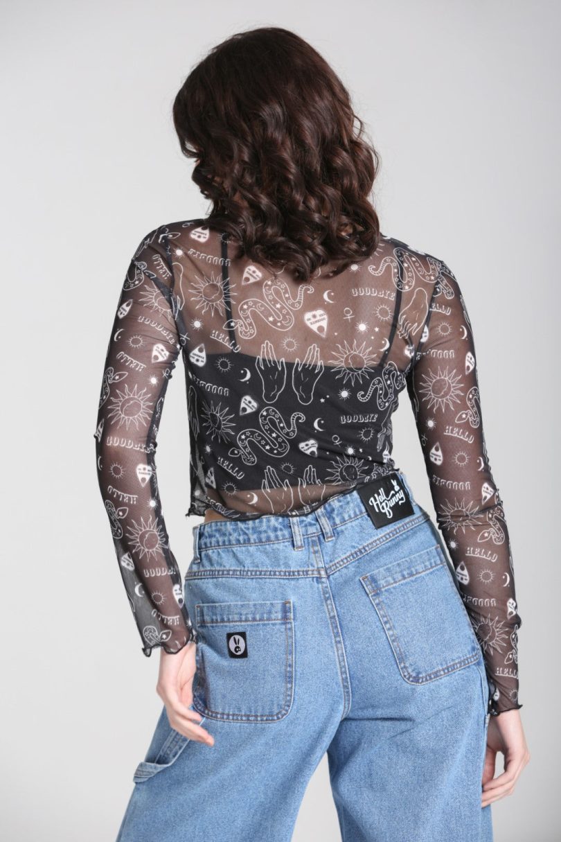 Hello Goodbye Mesh Top  Shop now at Kitty Darling