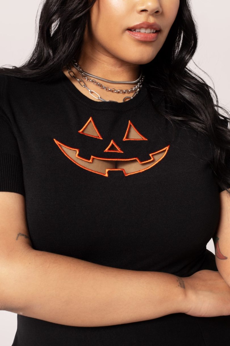 Jack-O-Lantern Top  Shop now at Kitty Darling