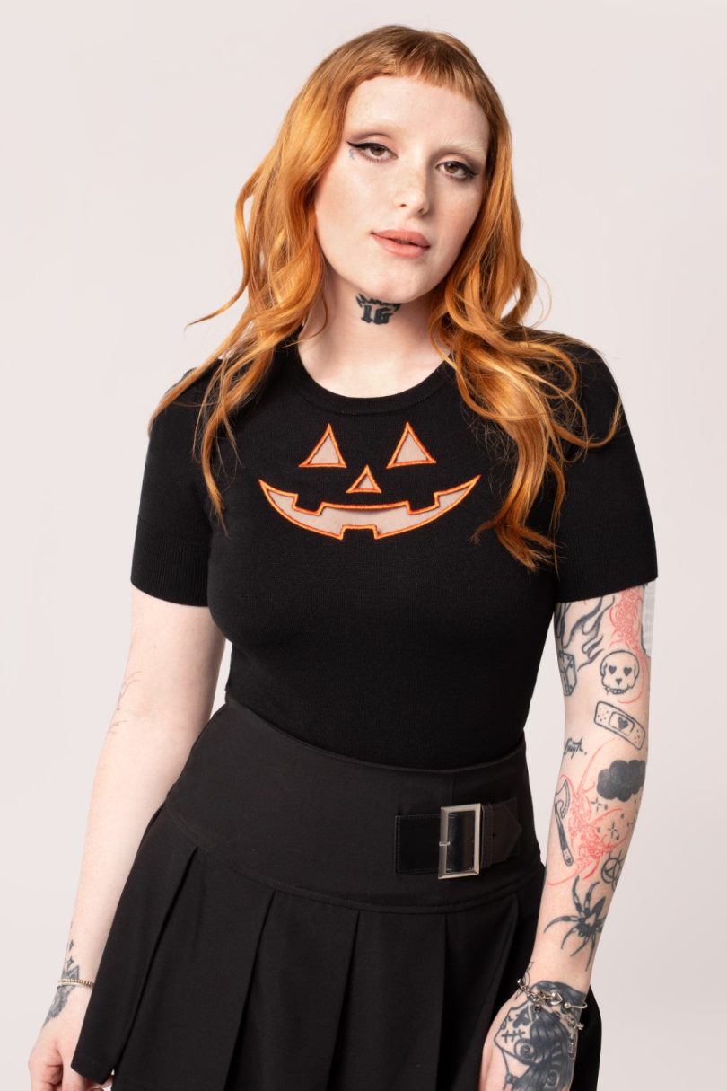 Jack-O-Lantern Top – Shop now at Kitty Darling