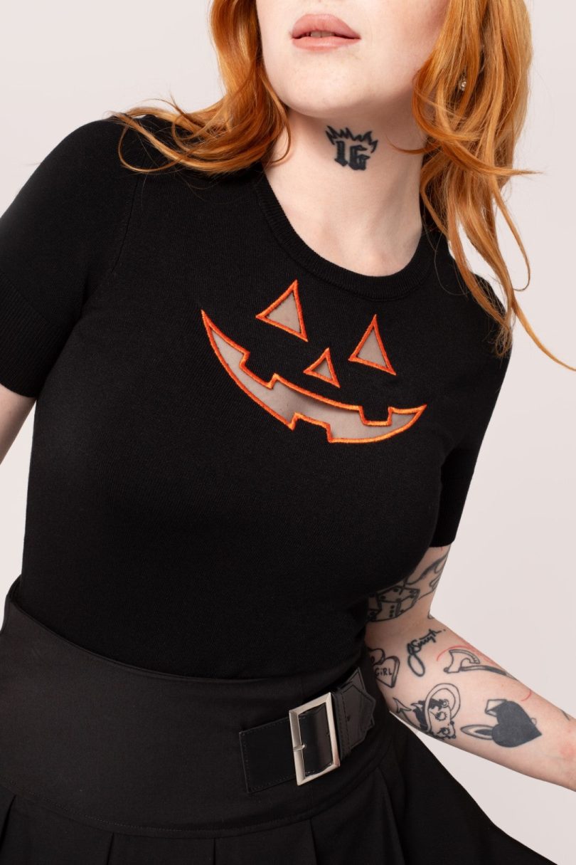 Jack-O-Lantern Top  Shop now at Kitty Darling