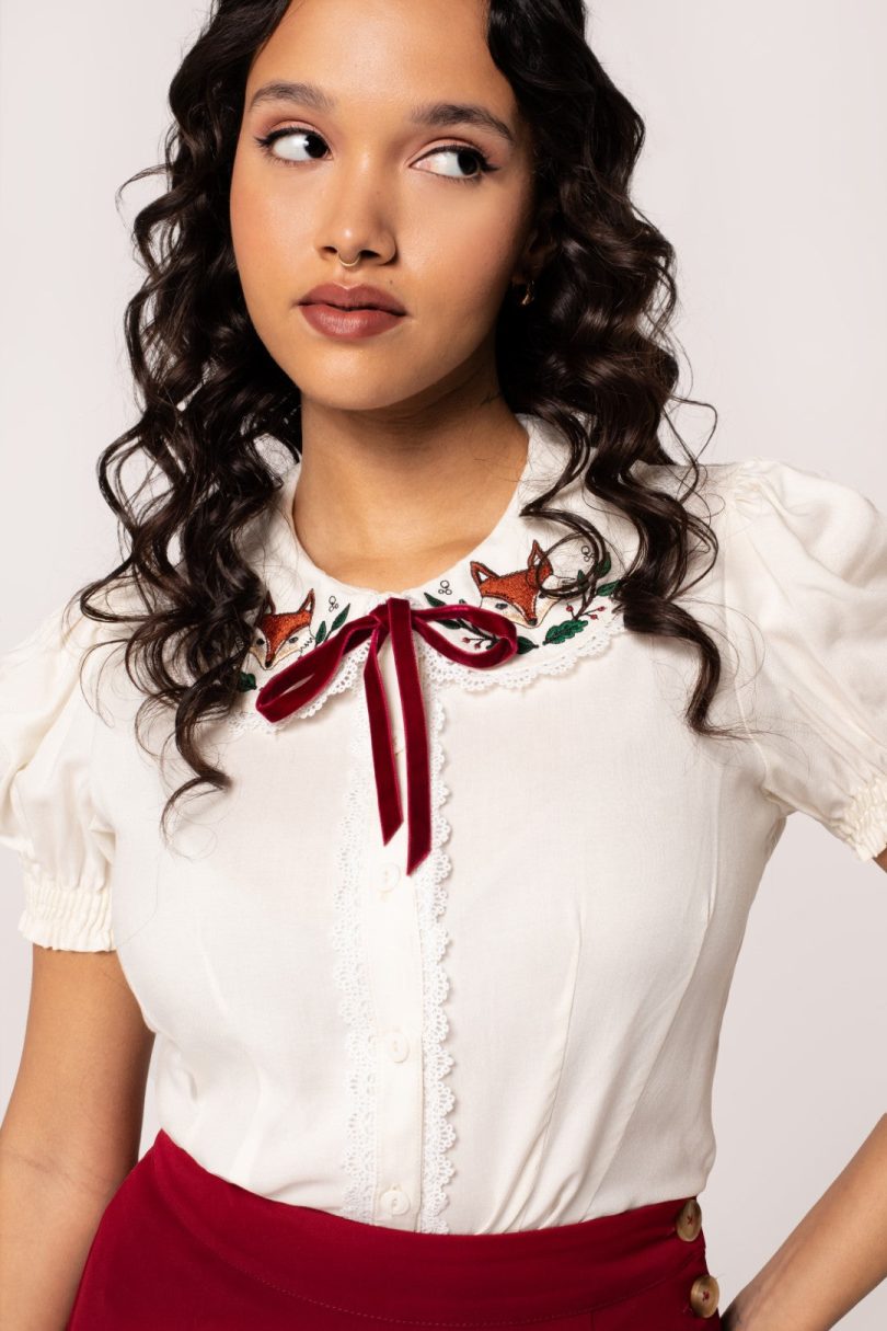 Basil Blouse – Shop now at Kitty Darling