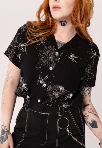 Grungy Spider Shirt – Uncategorised | Kitty Darling