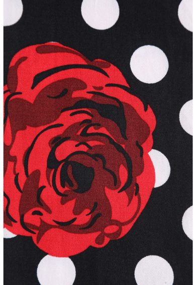 Quirky Headband in Rose & White Polka Dot Print – Bandanas & Headties | Kitty Darling