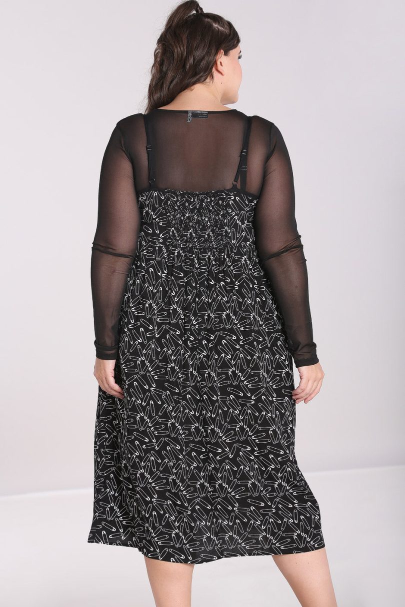 Safety Pin Dress Black  Shop now at Kitty Darling