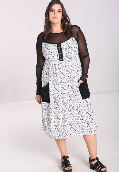 Safety Pin Dress White – Shop now at Kitty Darling