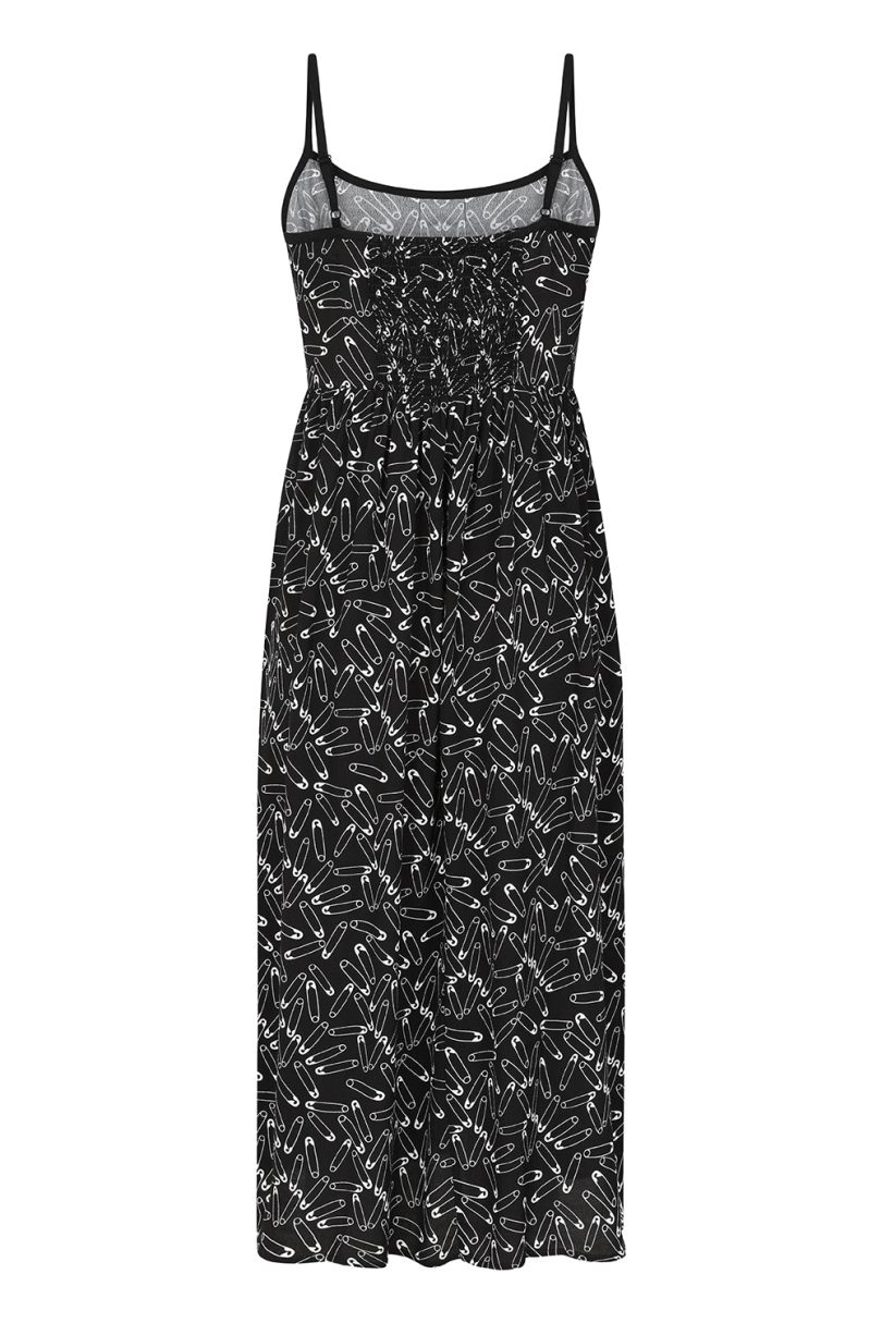 Safety Pin Dress Black  Shop now at Kitty Darling