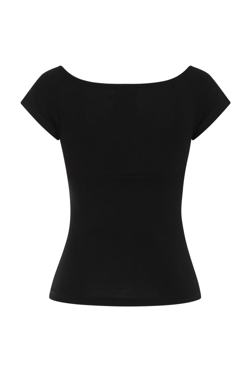 Belladonna Top Black H  Shop now at Kitty Darling