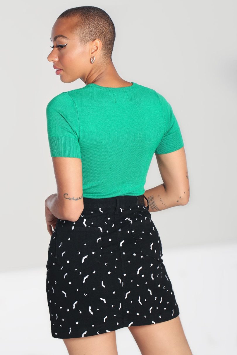 Bat Top Green  Shop now at Kitty Darling