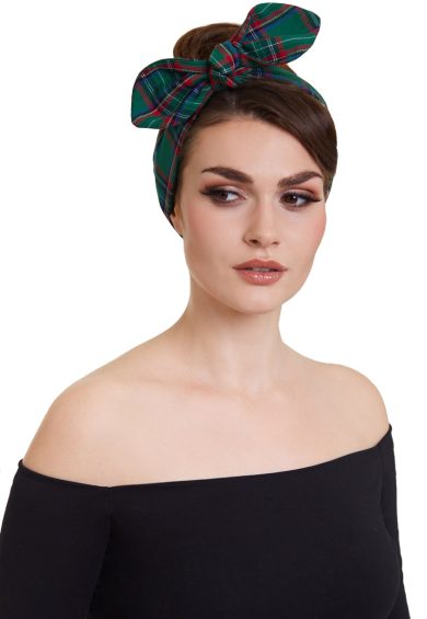 Classic Headband in Green Tartan – Shop now at Kitty Darling