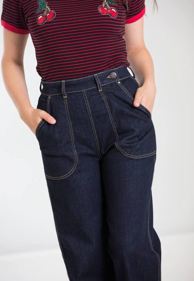 Weston Denim Trousers – Trousers | Kitty Darling