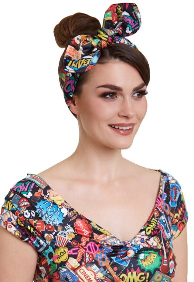Retro Pop Art Stretchy Headband – Shop now at Kitty Darling