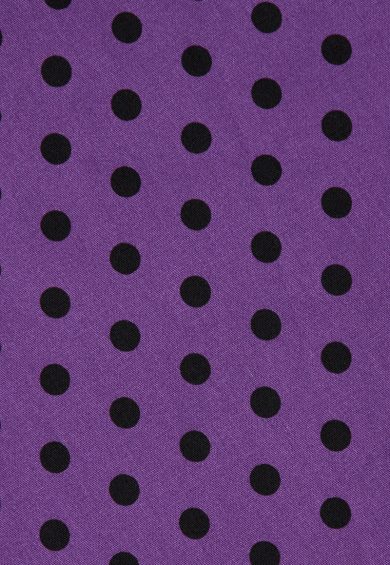 Darlene Full Circle Purple and Black Polka Dot Swing Dress – Dresses | Kitty Darling