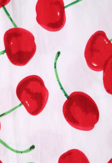 Darlene White Vintage-Inspired Cherry Print Dress – Dresses | Kitty Darling