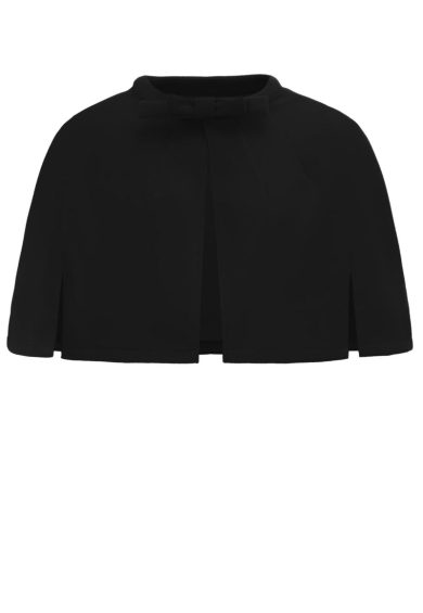 Sabrina Black Vintage Comfy Cape Shrug – Shop now at Kitty Darling