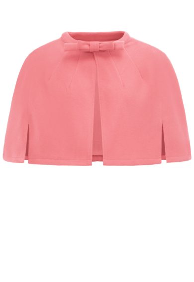 Sabrina Coral Pink Vintage Comfy Cape Shrug – Shop now at Kitty Darling