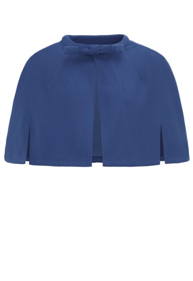 Sabrina Navy Blue Vintage Comfy Cape Shrug – Shop now at Kitty Darling