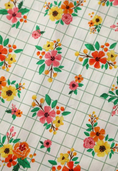 Penelope II Cream Rockabilly Floral & Subtle Checkered Print Shirt Dress – Dresses | Kitty Darling